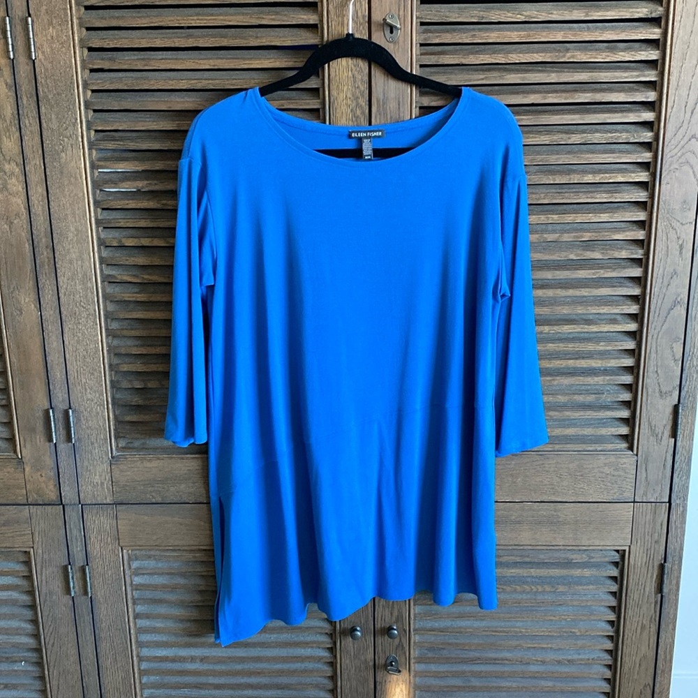 Eileen Fisher Blue Top